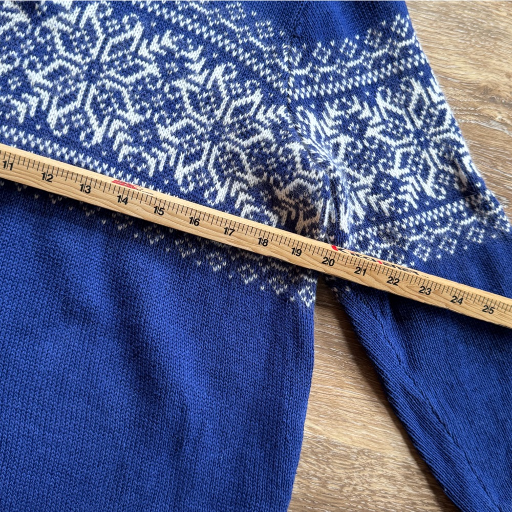 CJ Banks 1X Quarter Zip Snowflake Sweater. - Picture 10 of 12